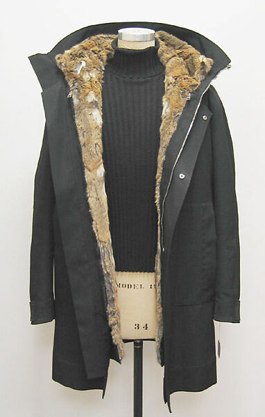 Ensemble, Gucci (Italian, founded 1921), a) wool/cotton/synthetic blend; b) synthetic, fur; c) wool and silk; d) wool , Italian 