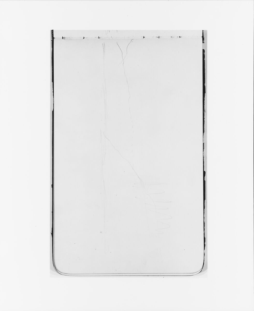 Sketchbook of Northwest American and Canadian Scenery, Albert Bierstadt (American, Solingen 1830–1902 New York), Drawings in graphite on off-white wove paper, bound in a leather cover, American