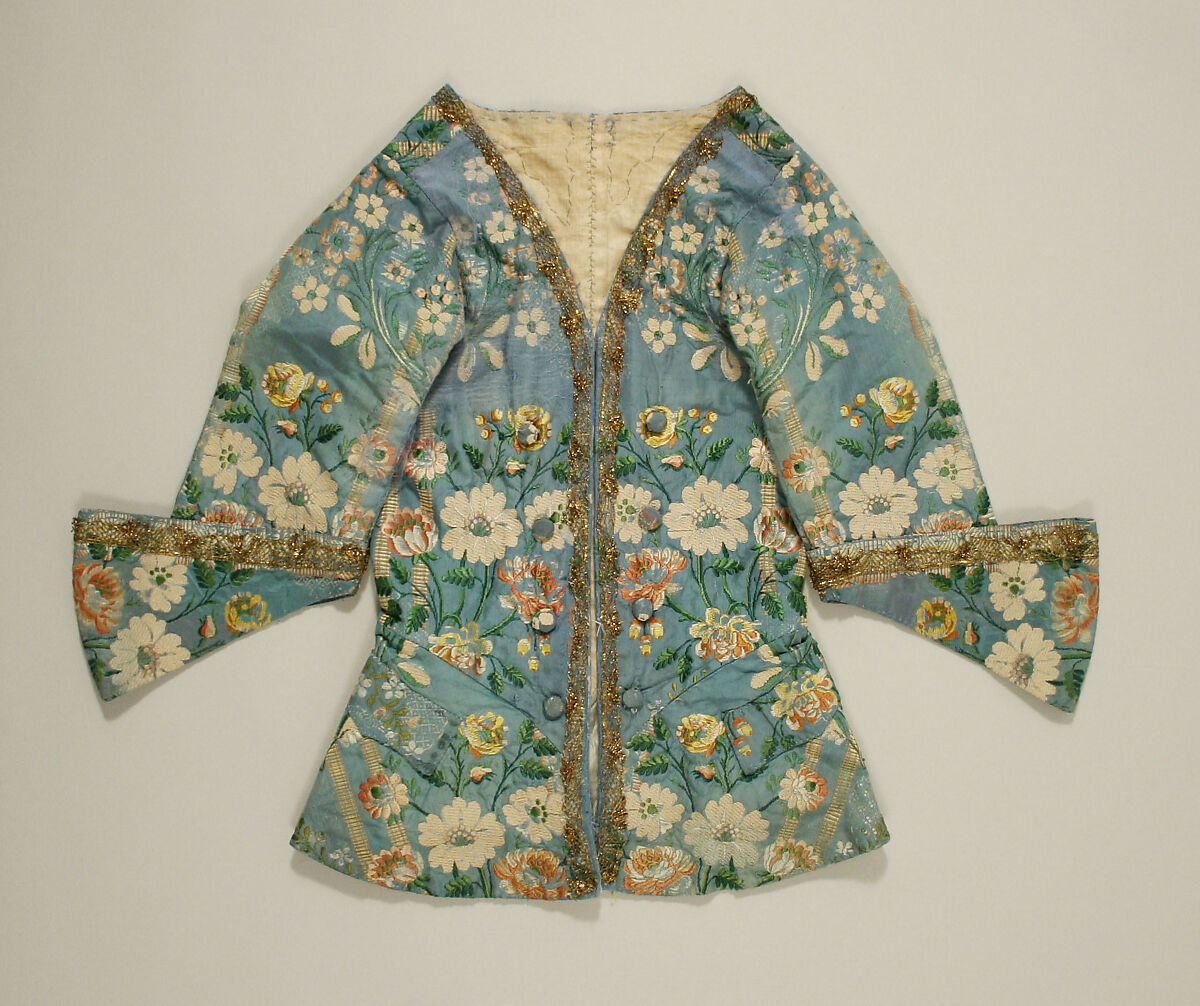 Riding bodice, silk, European 