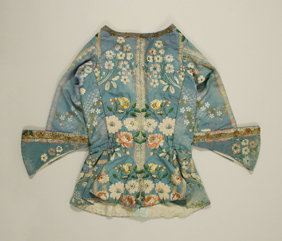 Riding bodice, silk, European