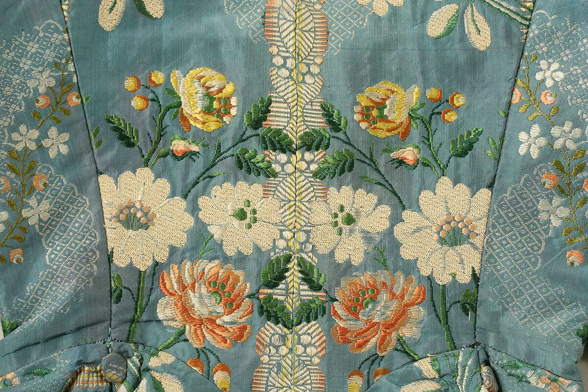 Riding bodice, silk, European