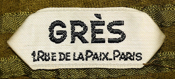 Dress, Madame Grès (Germaine Émilie Krebs) (French, Paris 1903–1993 Var region), a) wool; b) leather, French