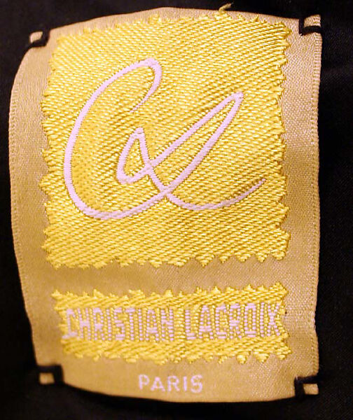 Cocktail suit, Christian Lacroix (French, born 1951), a) silk, jet; b) silk, French