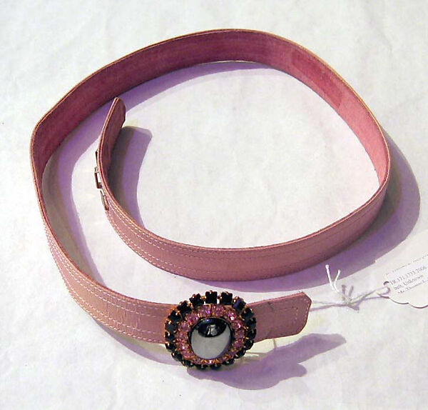 Evening ensemble, Christian Lacroix (French, born 1951), a) silk, silk/synthetic blend; b) silk; c) silk, rhinestone, jet, black pearl, leather, French