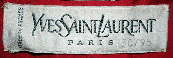 Suit, Yves Saint Laurent (French, founded 1961), a) linen, silk, plastic; b, c) linen; d) silk, French