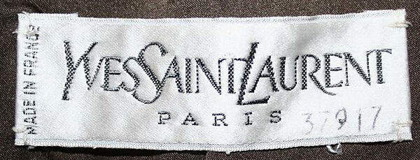 Ensemble, Yves Saint Laurent (French, founded 1961), a) leather, wood, silk; b) leather; c) leather, silk; d) silk, plastic; e) wool, fur, French