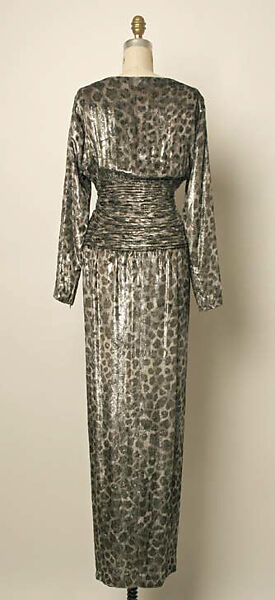 Evening dress, Yves Saint Laurent (French, founded 1961), silk/cellophane, silk, French