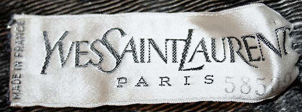 Evening dress, Yves Saint Laurent (French, founded 1961), silk/cellophane, silk, French