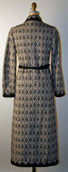 Coat, Yves Saint Laurent (French, founded 1961), wool, silk, plastic, French