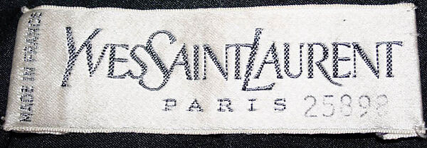 Coat, Yves Saint Laurent (French, founded 1961), wool, silk, plastic, French