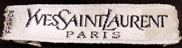 Ensemble, Yves Saint Laurent (French, founded 1961), a) silk, jet, rhinestone; b) silk; c) silk, plastic, French