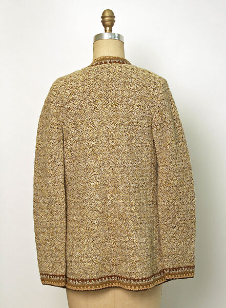 Ensemble, Yves Saint Laurent (French, founded 1961), a) wool, plastic, metal, silk; b) wool; c) wool, plastic, metal, leather; d) wool, silk; e) silk, French
