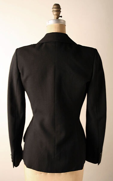 Jacket, Yves Saint Laurent (French, founded 1961), wool, silk, plastic, French