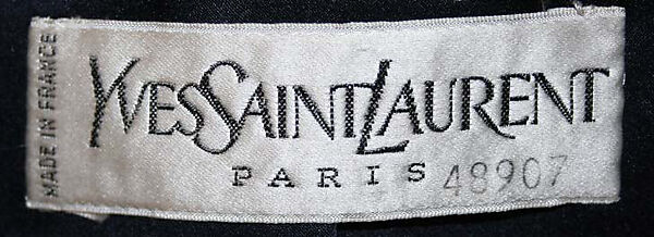 Suit, Yves Saint Laurent (French, founded 1961), a,b) wool, silk, French