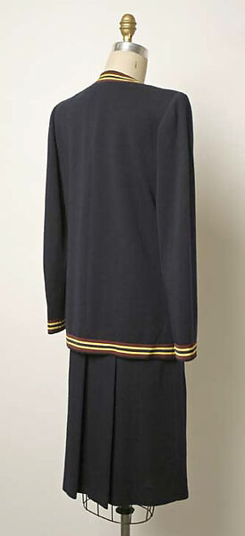 Suit, Yves Saint Laurent (French, founded 1961), a,b) wool, silk, French