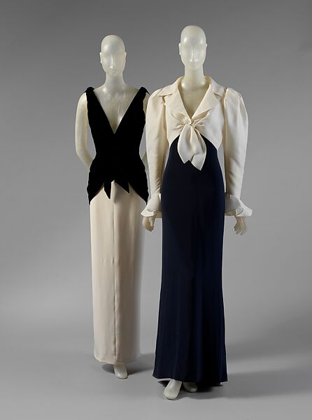 Evening dress, Yves Saint Laurent (French, founded 1961), a,b) silk, French