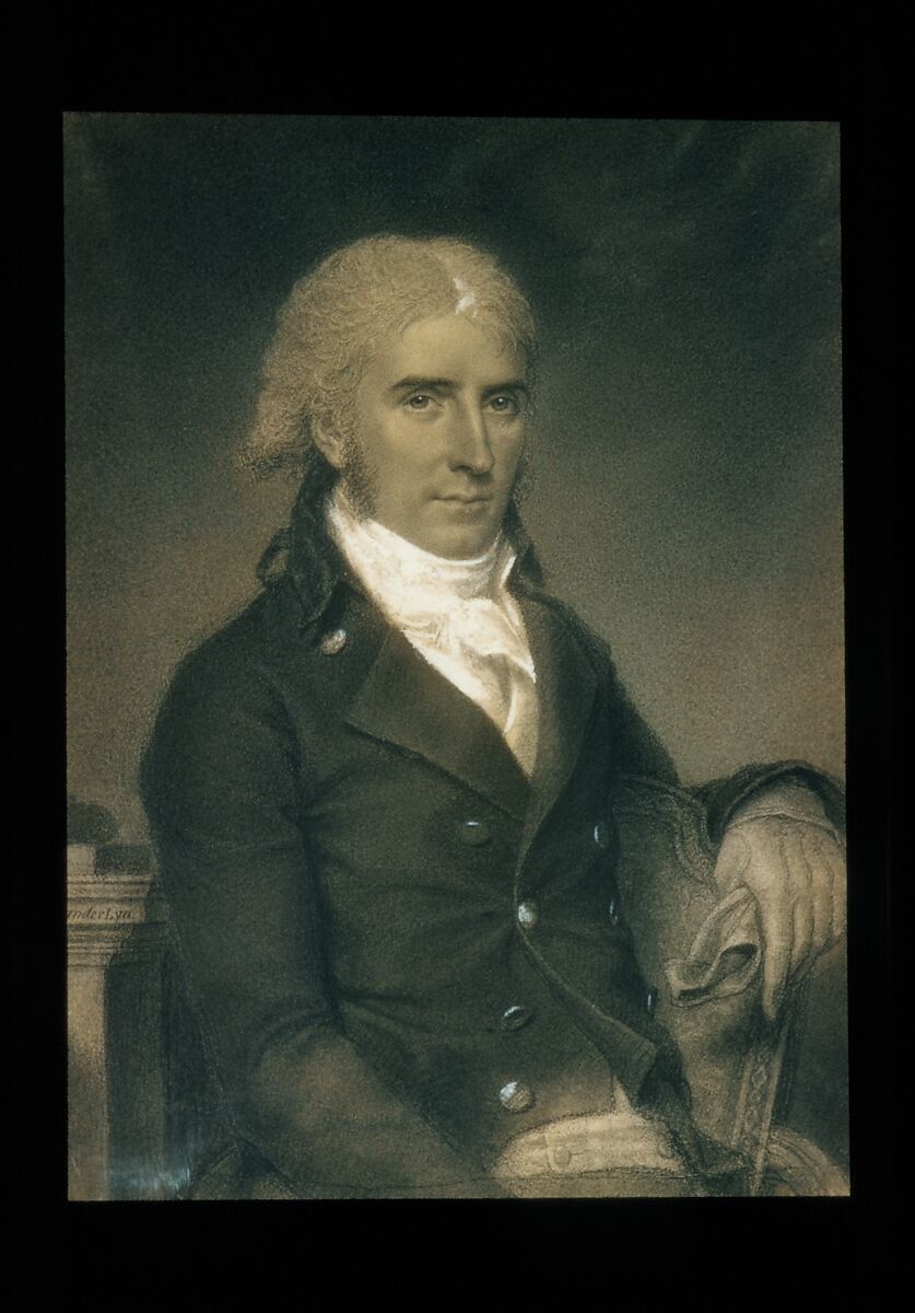 Daniel Strobel, Jr., John Vanderlyn (American, Kingston, New York 1775–1852 Kingston, New York), Probably Conté crayon, black chalk, and white gouache on off-white wove paper, American