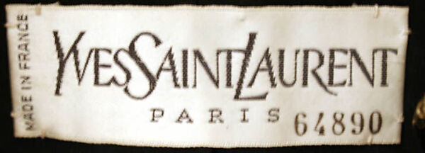 Evening jacket, Yves Saint Laurent (French, founded 1961), silk, metallic thread, metal, glass, French