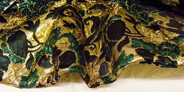 Evening jacket, Yves Saint Laurent (French, founded 1961), silk, metallic thread, metal, glass, French