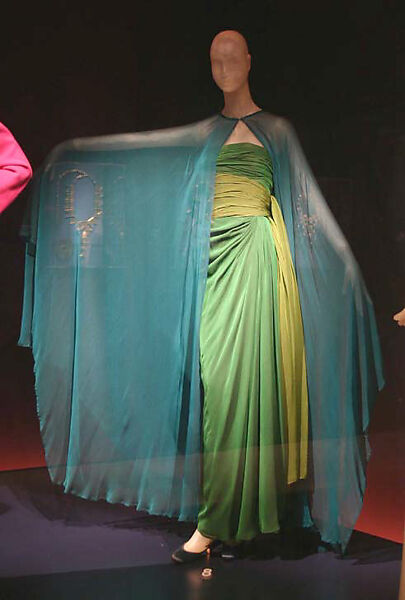 Evening dress, Yves Saint Laurent (French, founded 1961), a,b) silk, French