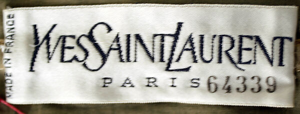 Evening dress, Yves Saint Laurent (French, founded 1961), a,b) silk, French
