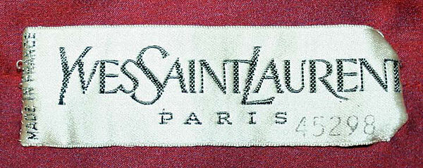 Evening suit, Yves Saint Laurent (French, founded 1961), a) silk, metallic; b) silk, metal, rhinestone, synthetic, plastic, French