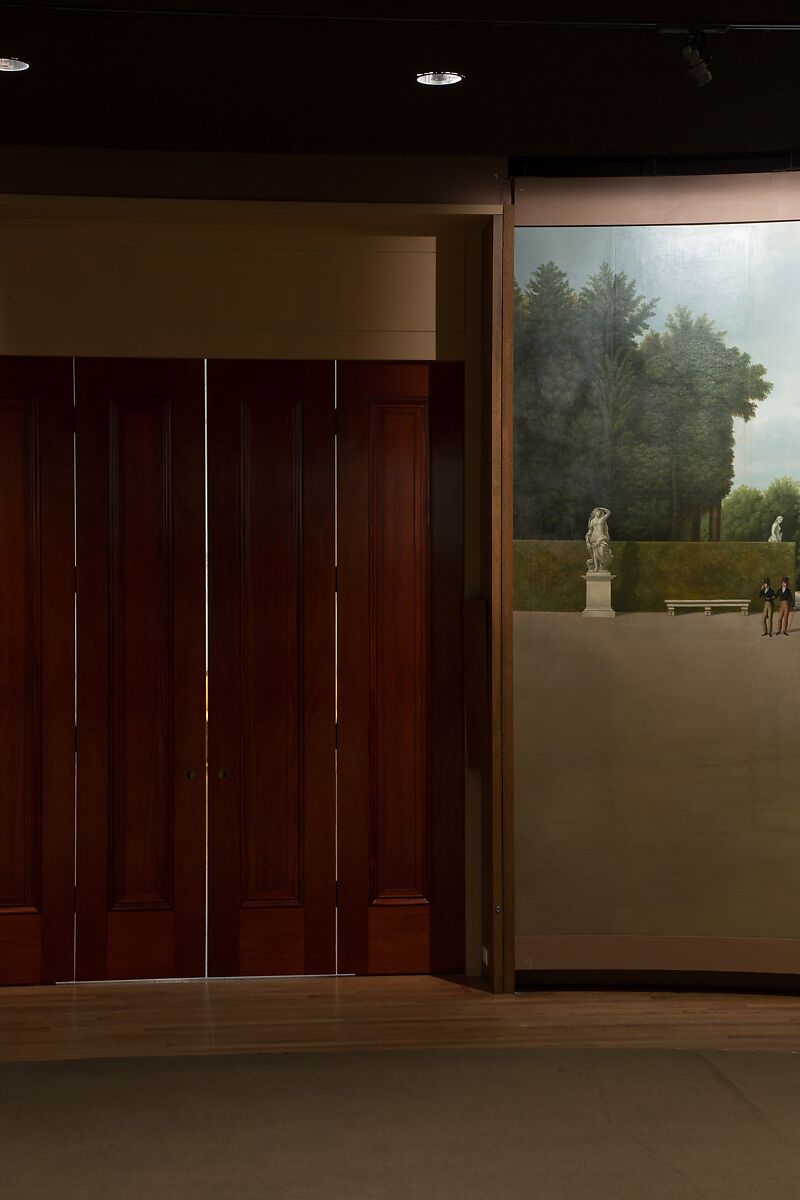 Panoramic View of the Palace and Gardens of Versailles, John Vanderlyn (American, Kingston, New York 1775–1852 Kingston, New York), Oil on canvas, American