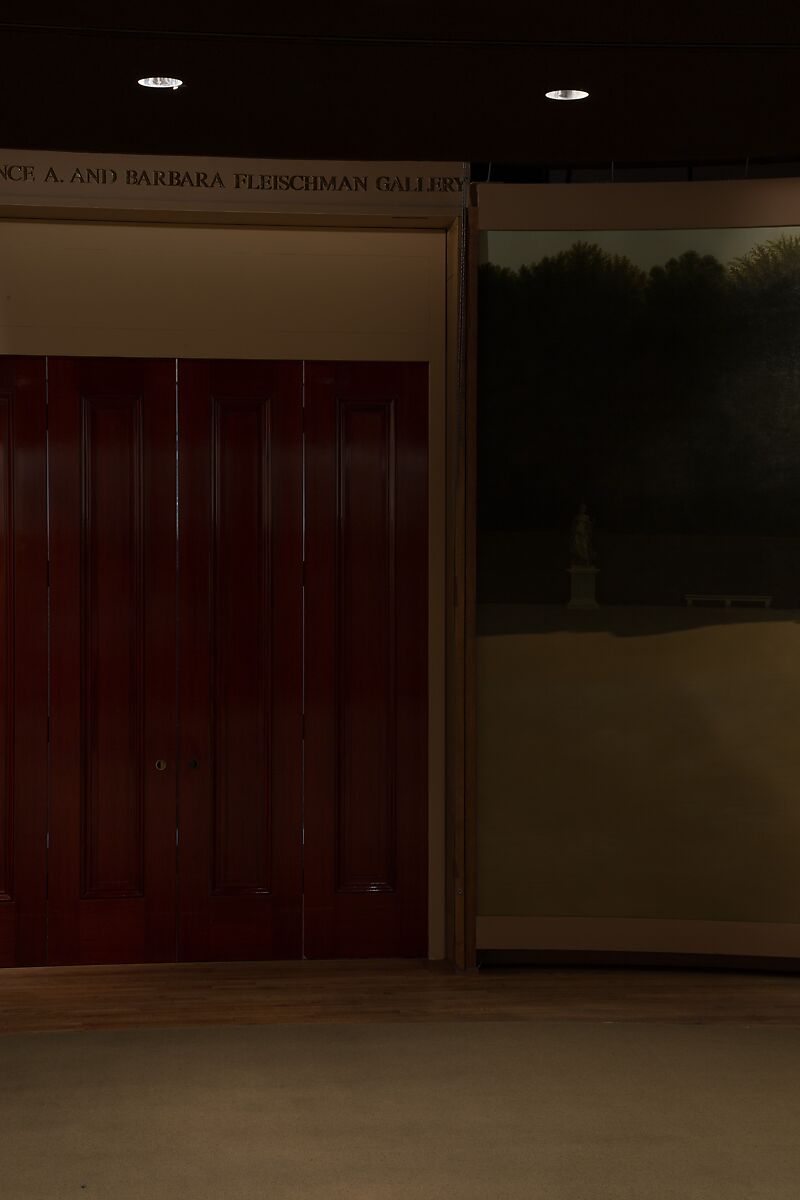 Panoramic View of the Palace and Gardens of Versailles, John Vanderlyn (American, Kingston, New York 1775–1852 Kingston, New York), Oil on canvas, American