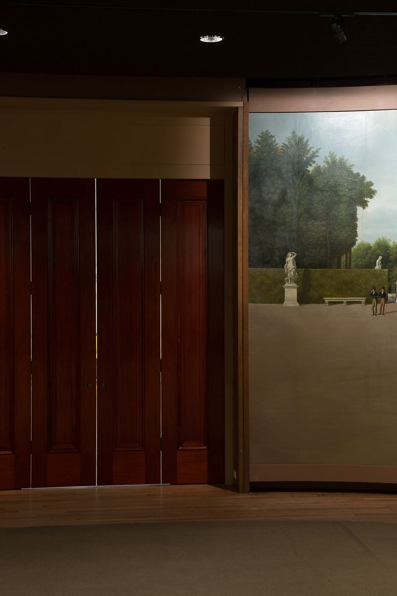 Panoramic View of the Palace and Gardens of Versailles, John Vanderlyn (American, Kingston, New York 1775–1852 Kingston, New York), Oil on canvas, American