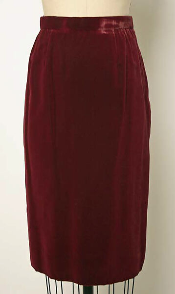 Evening ensemble, Yves Saint Laurent (French, founded 1961), a, c) silk; b, d) silk, metal, glass, French