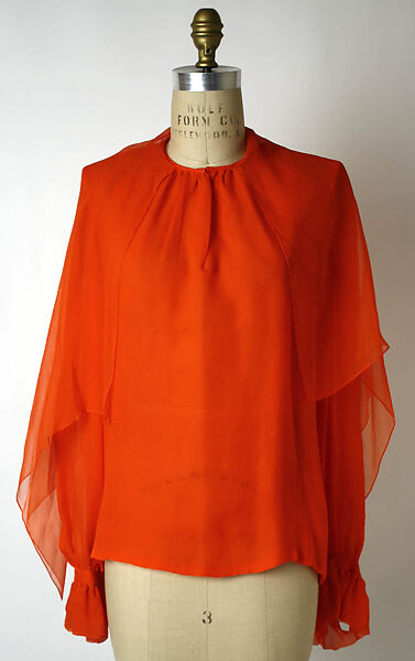 Evening ensemble, Yves Saint Laurent (French, founded 1961), a, c) silk; b, d) silk, metal, glass, French