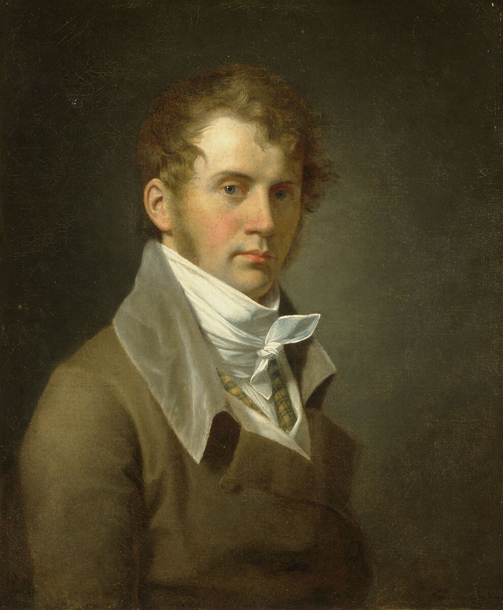 Portrait of the Artist, John Vanderlyn (American, Kingston, New York 1775–1852 Kingston, New York), Oil on canvas, American 