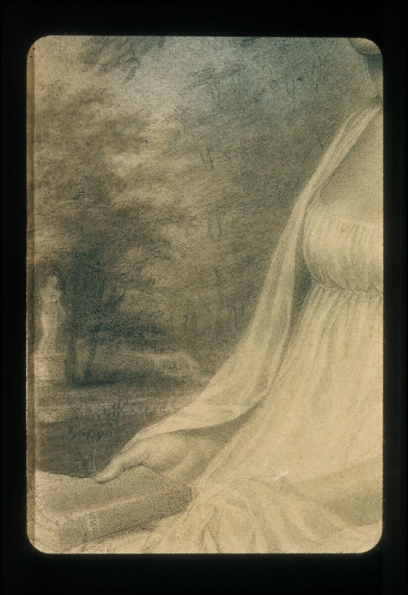 Sarah Russell Church (daughter of Edward Church), John Vanderlyn (American, Kingston, New York 1775–1852 Kingston, New York), Probably Conté crayon on off-white wove paper, American
