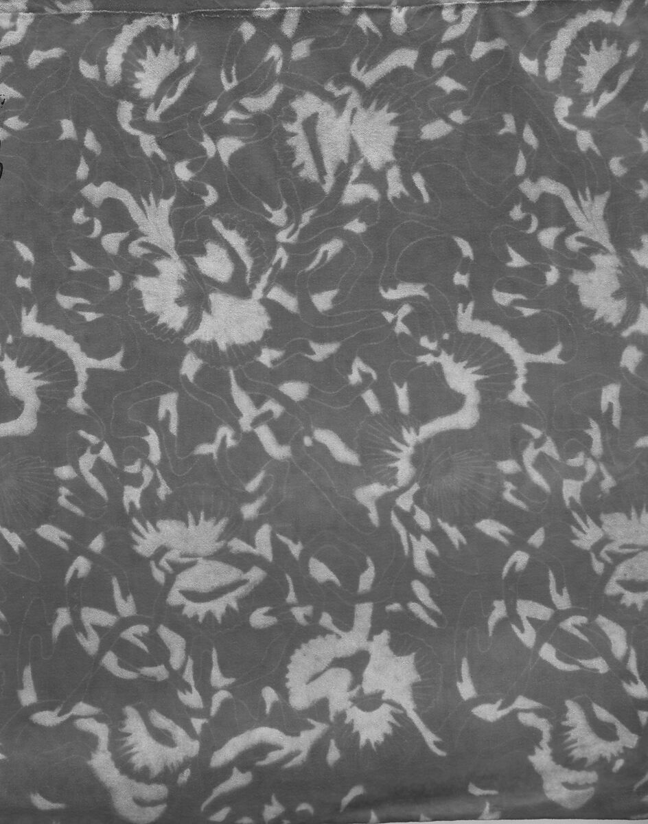 Curtain, Designed by Ida F. Clark (born 1858), Cotton velveteen, American