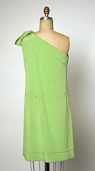 Evening ensemble, House of Dior (French, founded 1946), (a,b) silk; (c) shell, metal, French