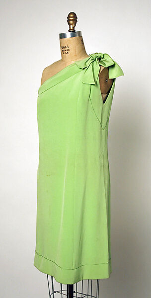 Evening ensemble, House of Dior (French, founded 1946), (a,b) silk; (c) shell, metal, French