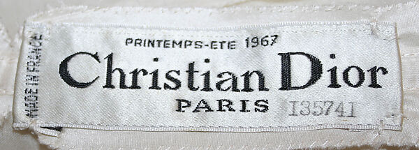 Evening ensemble, House of Dior (French, founded 1946), (a,b) silk; (c) shell, metal, French