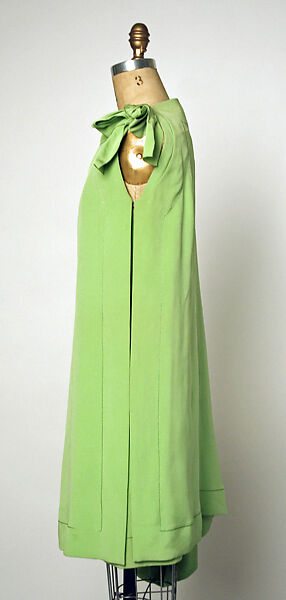 Evening ensemble, House of Dior (French, founded 1946), (a,b) silk; (c) shell, metal, French