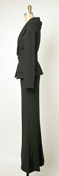 Evening suit, House of Dior (French, founded 1946), (a,b) wool, silk, French