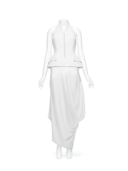 Evening ensemble, House of Dior (French, founded 1946), a) wool, silk; b) wool, French