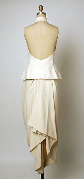 Evening ensemble, House of Dior (French, founded 1946), a) wool, silk; b) wool, French