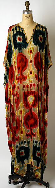 Caftan, House of Balmain (French, founded 1945), synthetic, silk, French 