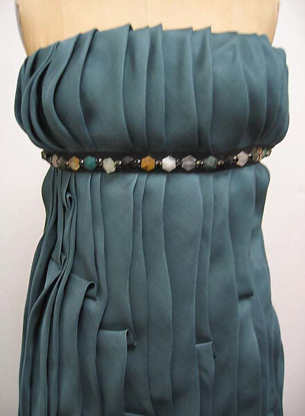 Dress, Louis Vuitton Co. (French, founded 1854), silk, plastic, rhinestones, French