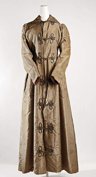 Dressing gown, silk, Japanese 