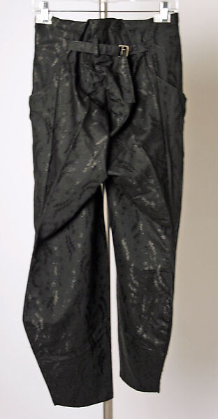 Trousers, Vivienne Westwood (British, 1941–2022), cotton, silk, metal, British