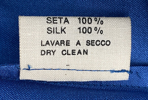 Ensemble, Memphis, a) silk; b,c) leather, rubber, Italian