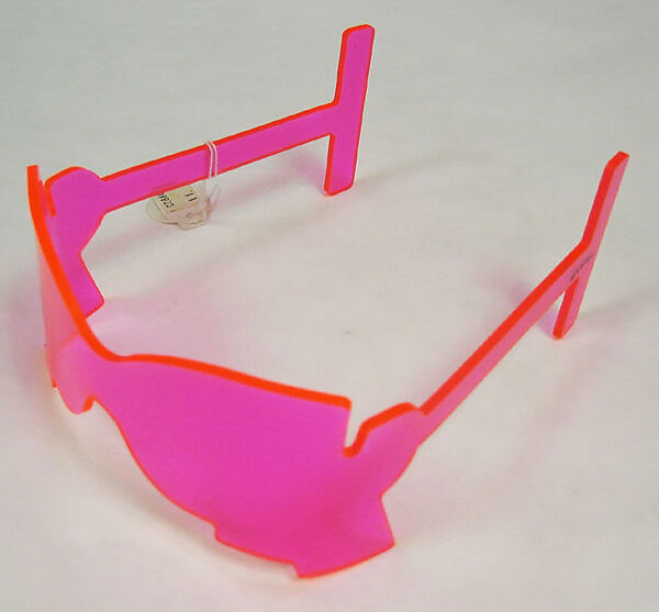 Sunglasses, plastic (acrylic), probably American