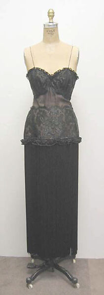 Dress, Yves Saint Laurent (French, founded 1961), a,b) silk, synthetic, French 