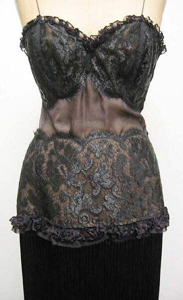 Dress, Yves Saint Laurent (French, founded 1961), a,b) silk, synthetic, French