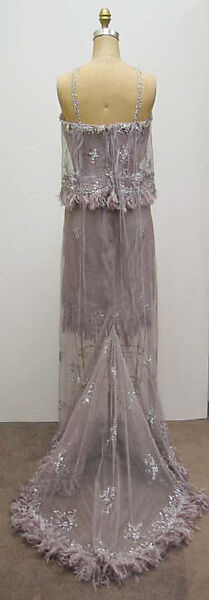 Dress, House of Chanel (French, founded 1910), a) silk, rhinestone, plastic, synthetic; b) silk, rhinestone, plastic, French